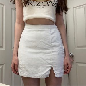 Linen Mini Skirt